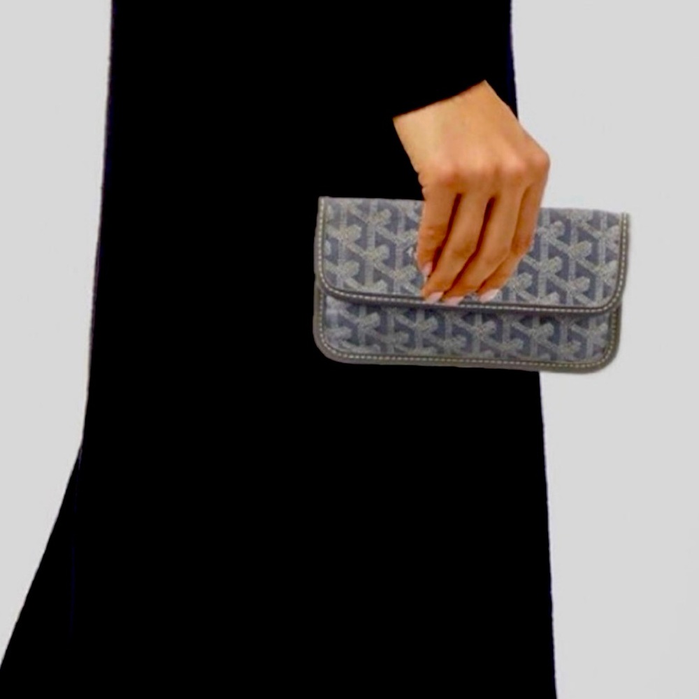 Goyard St Louis Pouch Wallet Light Grey